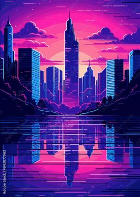 Neon FM: Immerse Yourself in Synthwave Rhythms and Retro-futuristic Aesthetics!